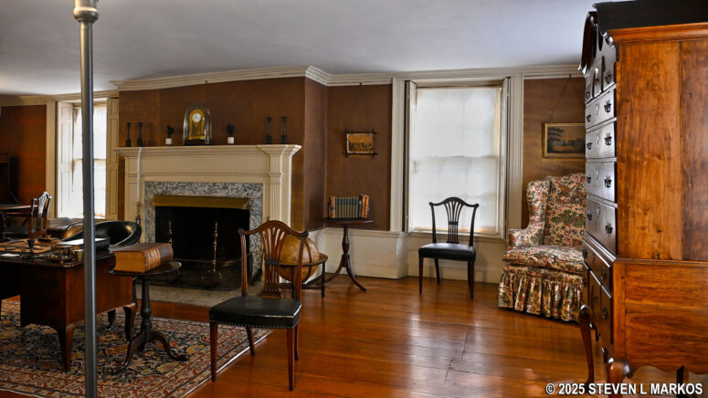 Second floor study in the Old House at Peace Field, Adams National Historical Park
