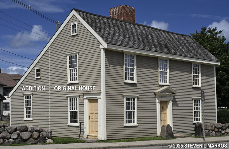 Original John Quincy Adams birth house and its rear addition, Adams National Historical Park