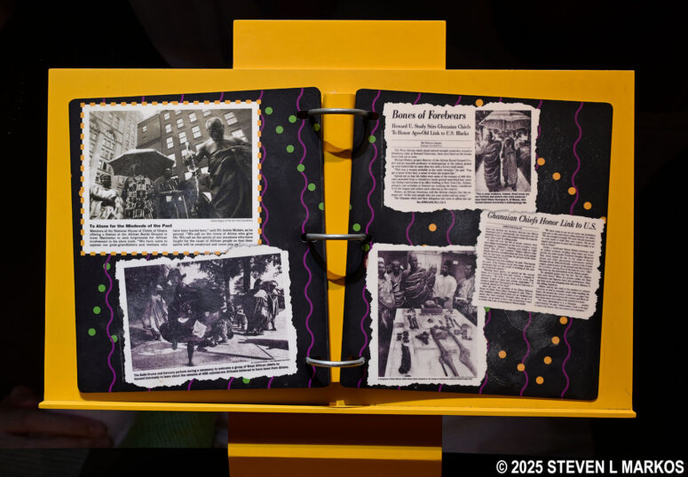 African Burial Ground Scrapbook on display at the African Burial Ground National Monument Visitor Center