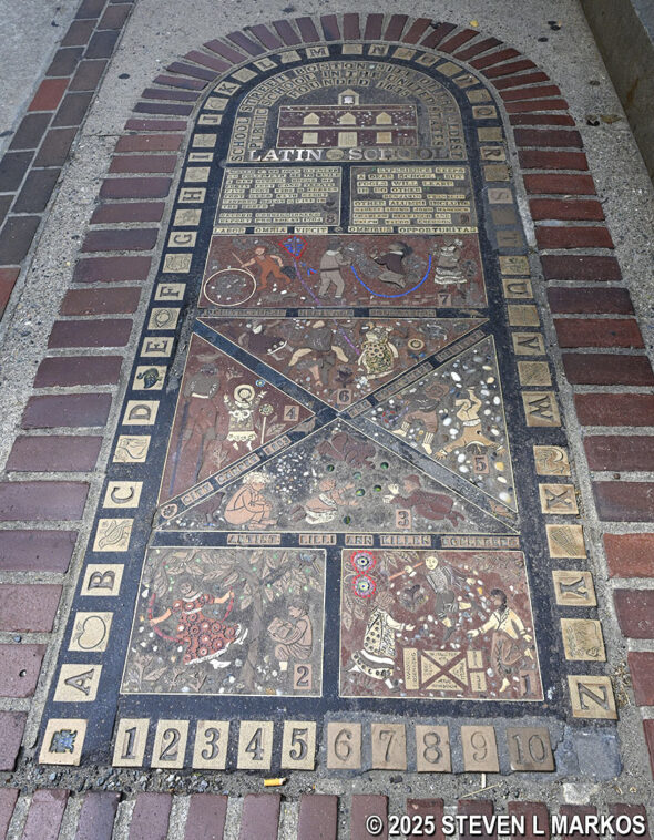 Memorial marks the spot of the former Boston Latin School, America’s first public school