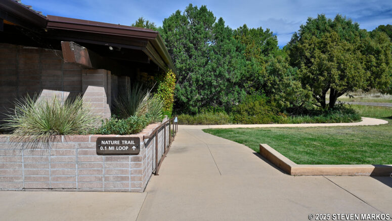 Start of the Nature Trail at the Capulin Volcano National Monument Visitor Center