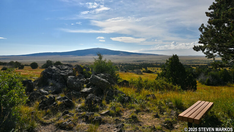 View of the Sierra Grande Volcano at Stop 3 on the Lava Flow Trail, Capulin Volcano National Monument