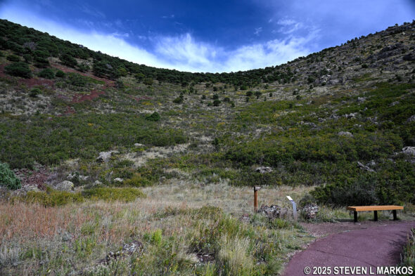 Bottom of the Capulin Volcano crater, Capulin Volcano National Monument