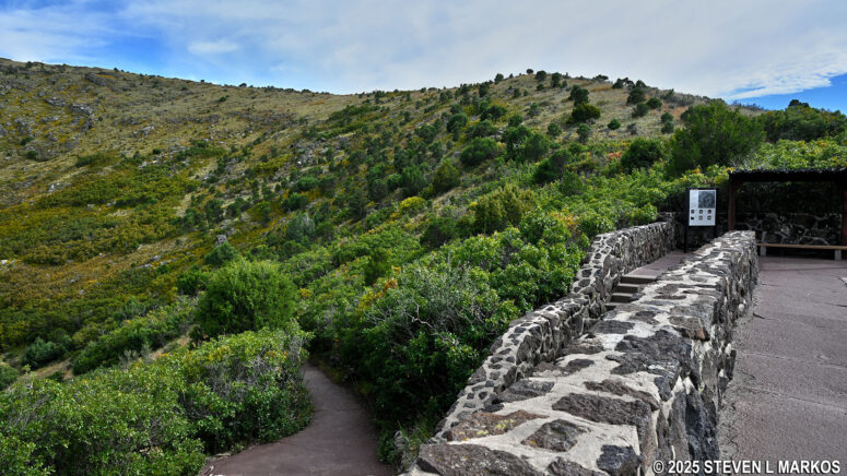 Trailhead for the Crater Vent Trail at Capulin Volcano National Monument