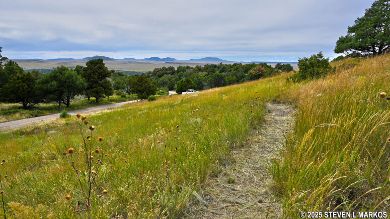 Last leg of the Boca Trail loop near Volcano Road, Capulin Volcano National Monument