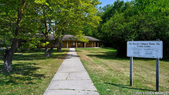 The Harriet Tubman Home Visitor Center at Harriet Tubman National Historical Park