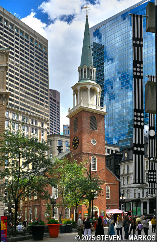 Old South Meeting House on Washington Street in Boston