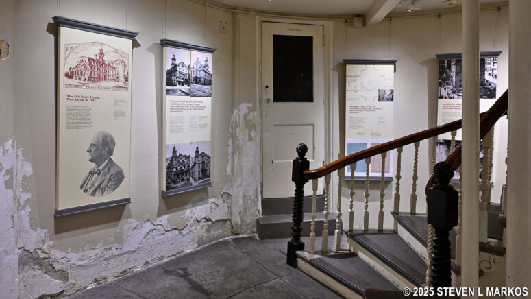 Exhibit on the restoration and preservation of the Old State House in Boston