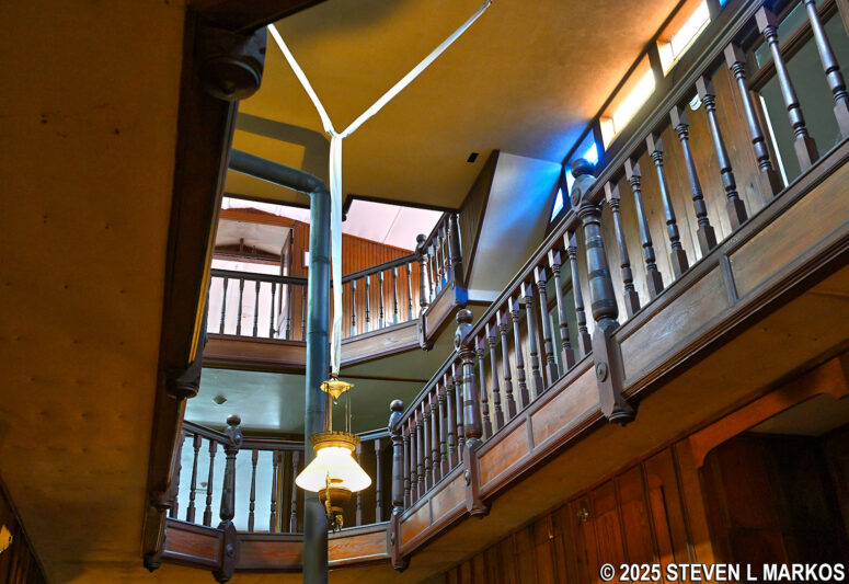 View of the upper floors of the Clara Barton House, Clara Barton National Historic Site