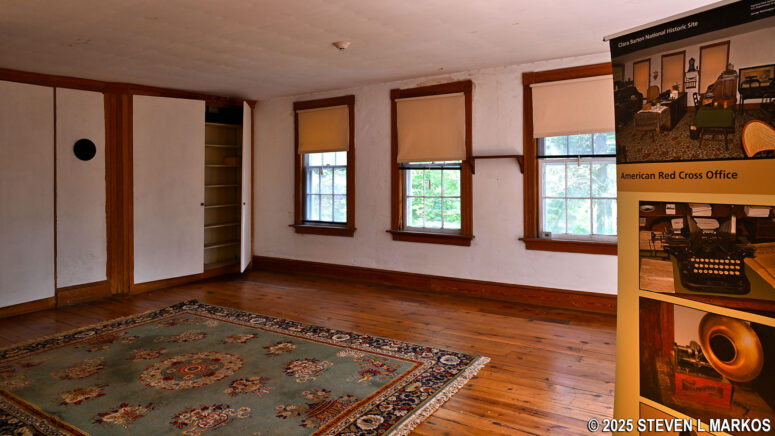 Room in the Clara Barton House that was once used as a Red Cross office, Clara Barton National Historic Site
