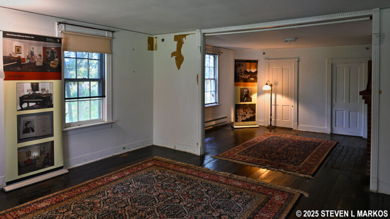 Front and rear parlors of the Clara Barton House, Clara Barton National Historic Site