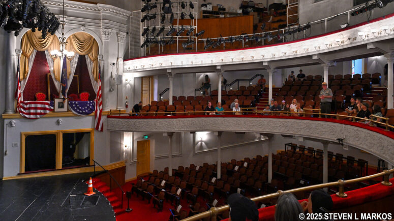 Ranger gives a lecture about the history of Ford's Theatre, Ford's Theatre National Historic Site