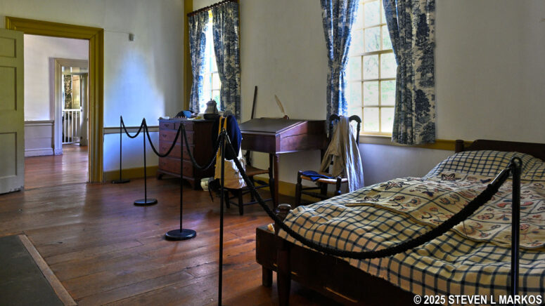Ford boys' bedroom in the first floor sitting room of the Ford Mansion, Morristown National Historical Park