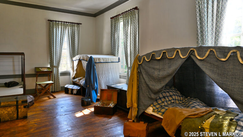 Camp beds similar to the ones used by Washington's staff members when they stayed at the Ford Mansion, Morristown National Historical Park