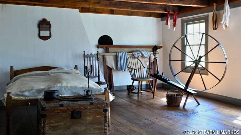Large servants' quarters in the Ford Mansion, Morristown National Historical Park