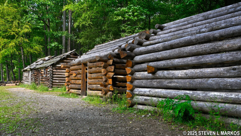 Replicas of soldier huts at the Pennsylvania Line Encampment Site, Morristown National Historical Park