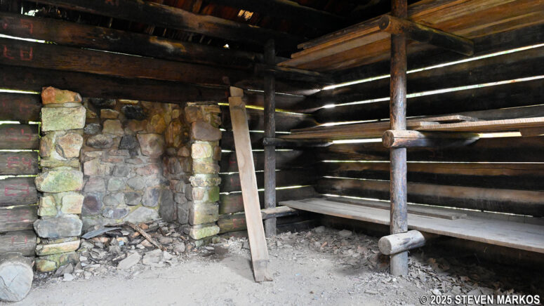 Interior of a typical soldier hut during the American Revolution, Morristown National Historical Park