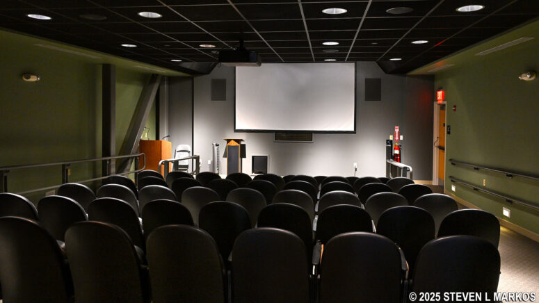 Theater room in the Visitor Center for New Bedford Whaling National Historical Park