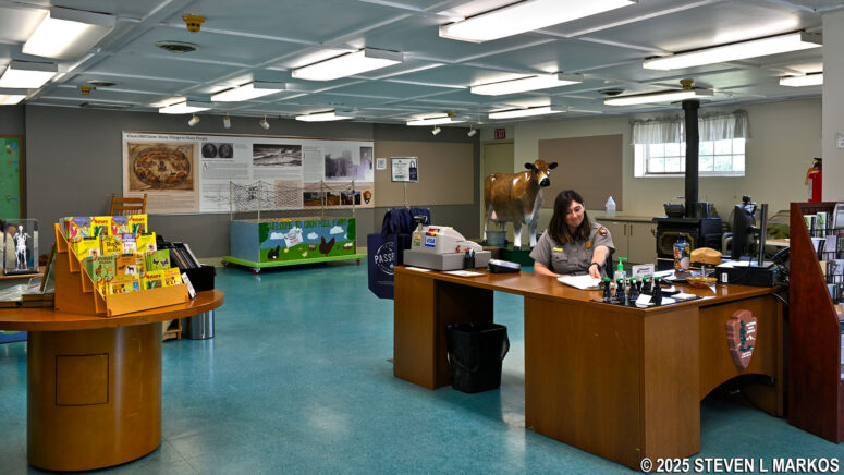 Interior of the Visitor Center at Oxon Hill Farm in Maryland