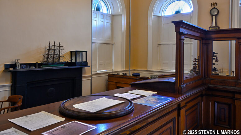 Desk in the Collector's Office at the U.S. Custom House, part of Salem Maritime National Historical Park