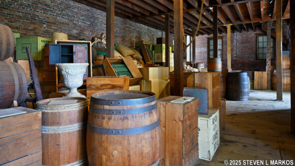 Salem’s Public Stores as it might have been in the 1800s, Salem Maritime National Historical Park