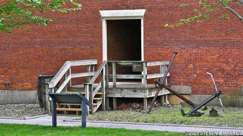 Entrance to the Public Stores on the backside of the Salem Custom House, Salem Maritime National Historical Park