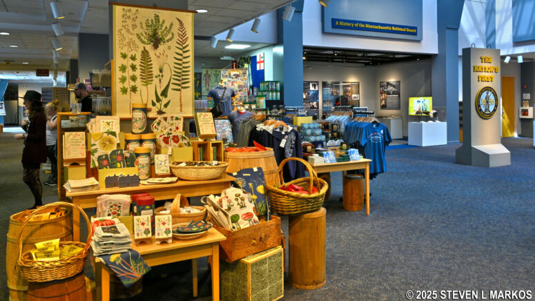 Book and gift store at the Salem Armory Visitor Center, Salem Maritime National Historical Park