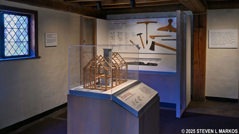Exhibits inside the Iron Works House at Saugus Iron Works National Historic Site