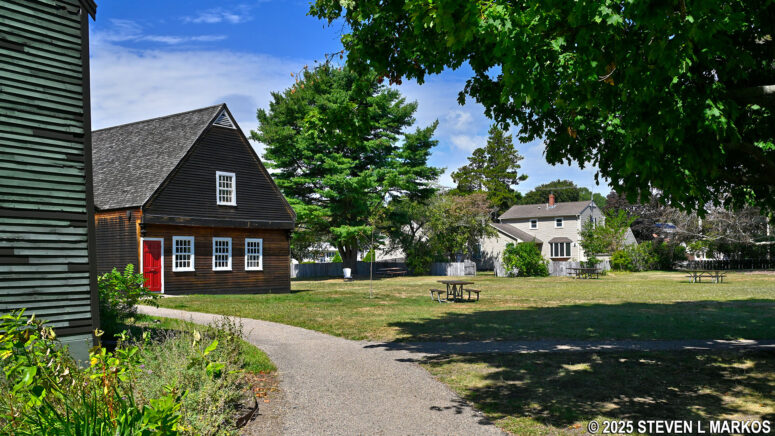 Picnic tables at Saugus Iron Works National Historic Site
