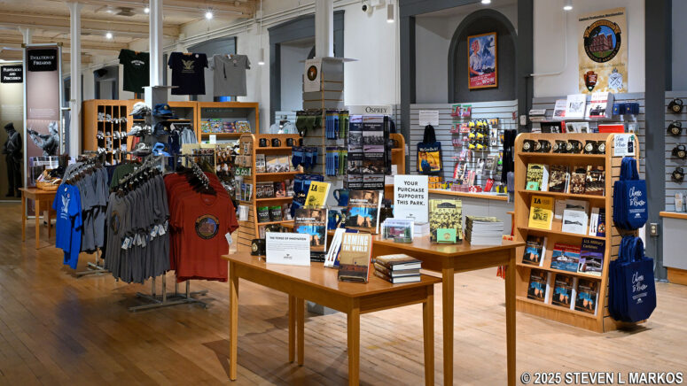 Book and souvenir store at Springfield Armory National Historic Site