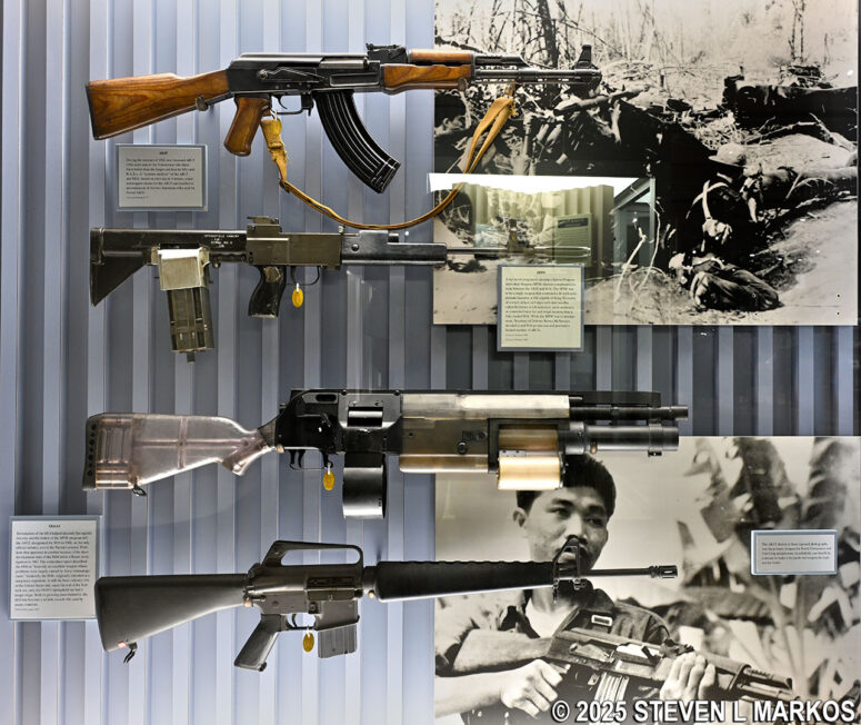 Weapons on display in the Springfield Armory Museum, Springfield Armory National Historic Site