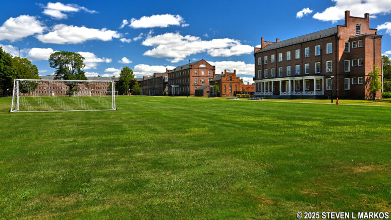 Historical Springfield Armory buildings around Armory Square, now part of Springfield Technical Community College