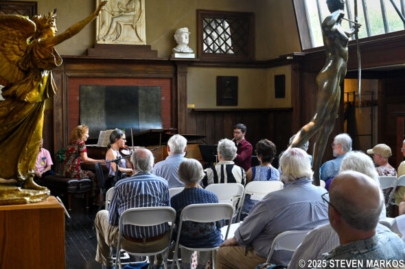 Summer concert held in the Little Studio at Saint-Gaudens National Historical Park