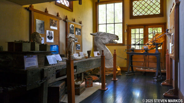 Inside the Little Studio at Saint-Gaudens National Historical Park