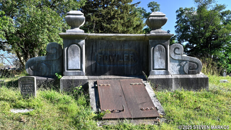 Fowler Family crypt in Saint Paul's Cemetery, Saint Paul's Church National Historic Site