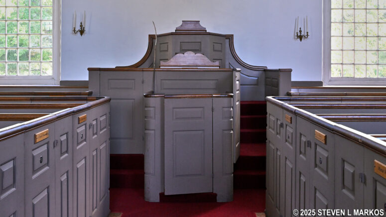 Three-tier pulpit at Saint Paul's Church, Saint Paul's Church National Historic Site