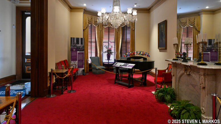 Parlor in the National Council of Negro Women's 1943-1966 headquarters building, Mary McLeod Bethune Council House National Historic Site
