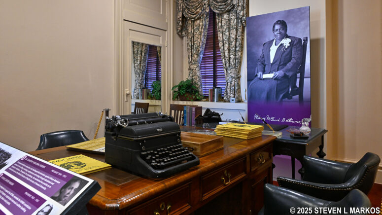 Mary McLeod Bethune's personal office in the National Council of Negro Women's 1943-1966 headquarters building, Mary McLeod Bethune Council House National Historic Site