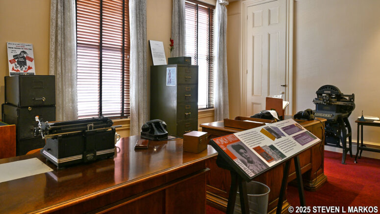 Office on the second floor of the National Council of Negro Women's 1943-1966 headquarters building, Mary McLeod Bethune Council House National Historic Site