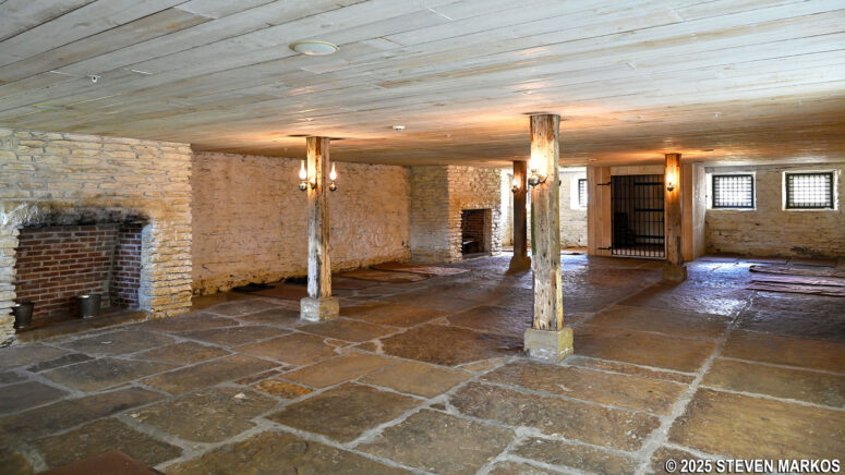 Hell-on-the-Border jail exhibit at the Fort Smith National Historic Site Visitor Center