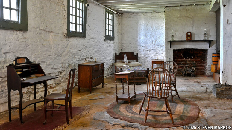 Reproduction of the 1890s residence inside the commissary at Fort Smith National Historic Site