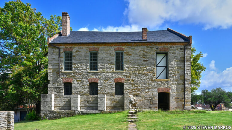The Commissary building, which was utilized for the supply depot, Fort Smith National Historic Site