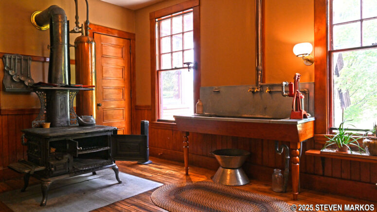 Kitchen of the 1890 Farm Manager's House at Billings Farm and Museum in Woodstock, Vermont