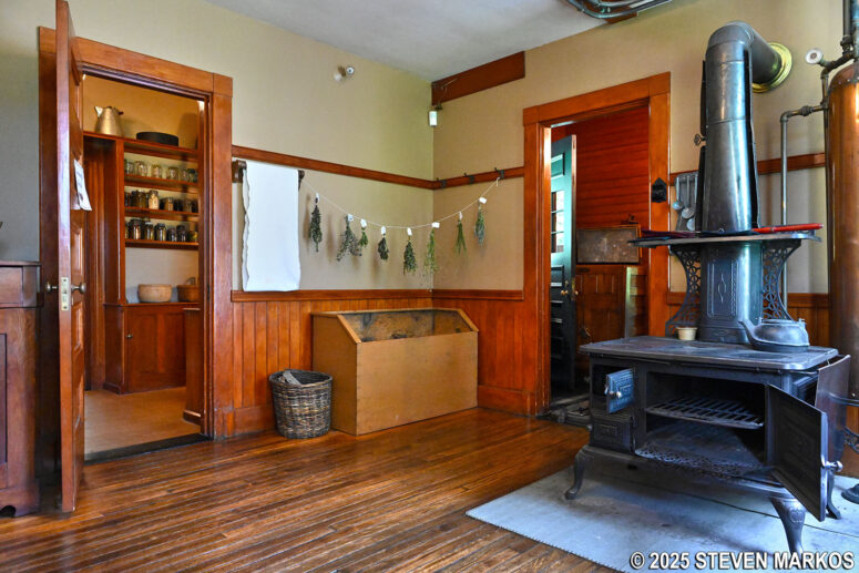 Kitchen of the 1890 Farm Manager's House at Billings Farm and Museum in Woodstock, Vermont
