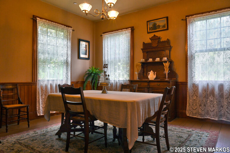 Dining Room of the 1890 Farm Manager's House at Billings Farm and Museum in Woodstock, Vermont