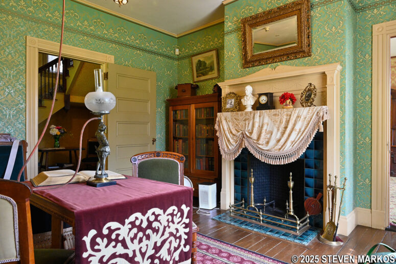Parlor of the 1890 Farm Manager's House at Billings Farm and Museum in Woodstock, Vermont