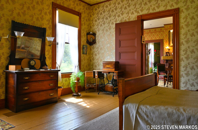 Bedroom in the 1890 Farm Manager's House at Billings Farm and Museum in Woodstock, Vermont