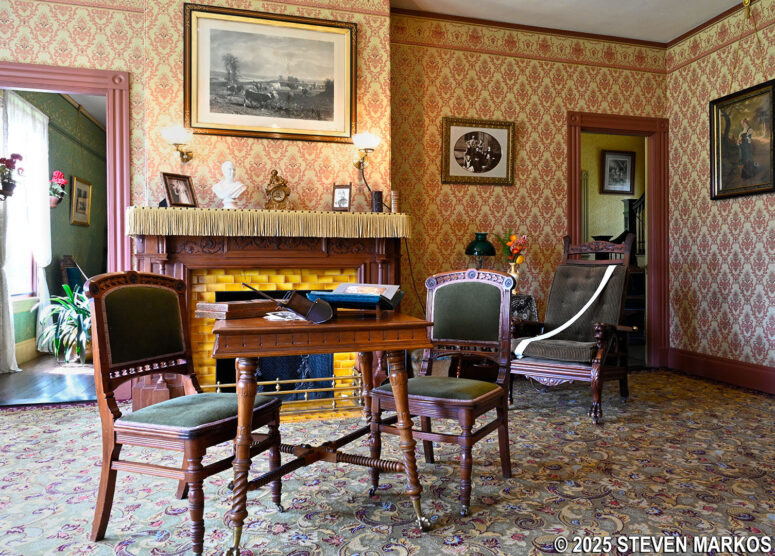 Sitting Room of the 1890 Farm Manager's House at Billings Farm and Museum in Woodstock, Vermont