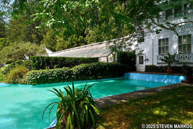 Swimming Pool at the Billings Mansion in Woodstock, Vermont