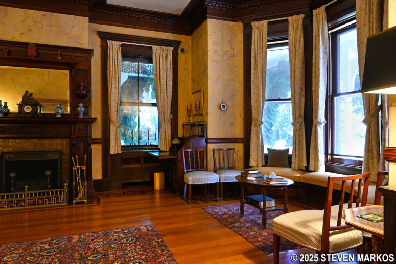 Main Hall of the Billings Mansion, Marsh-Billings-Rockefeller National Historical Park